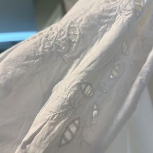 Loose eyelet summer dress